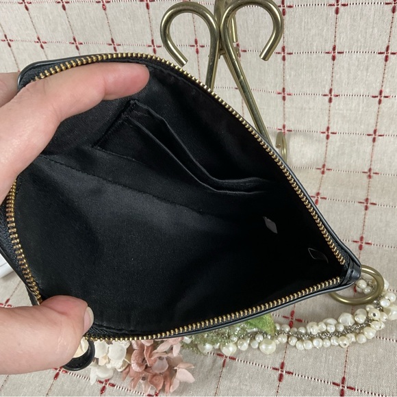 COACH Signature Large Corner Zip Wristlet Wallet Clutch Lg Logo 6648 IMAA8 New - Picture 5 of 7